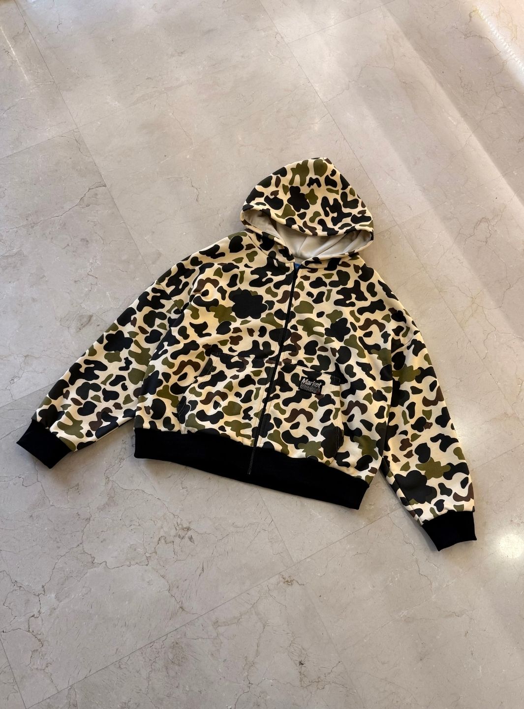 Market Studios Camo Zip Hoodie | ResellZone