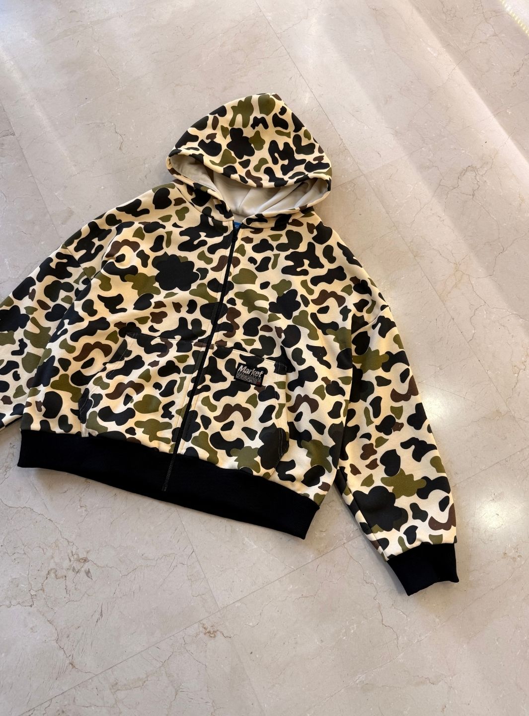 Market Studios Camo Zip Hoodie | ResellZone