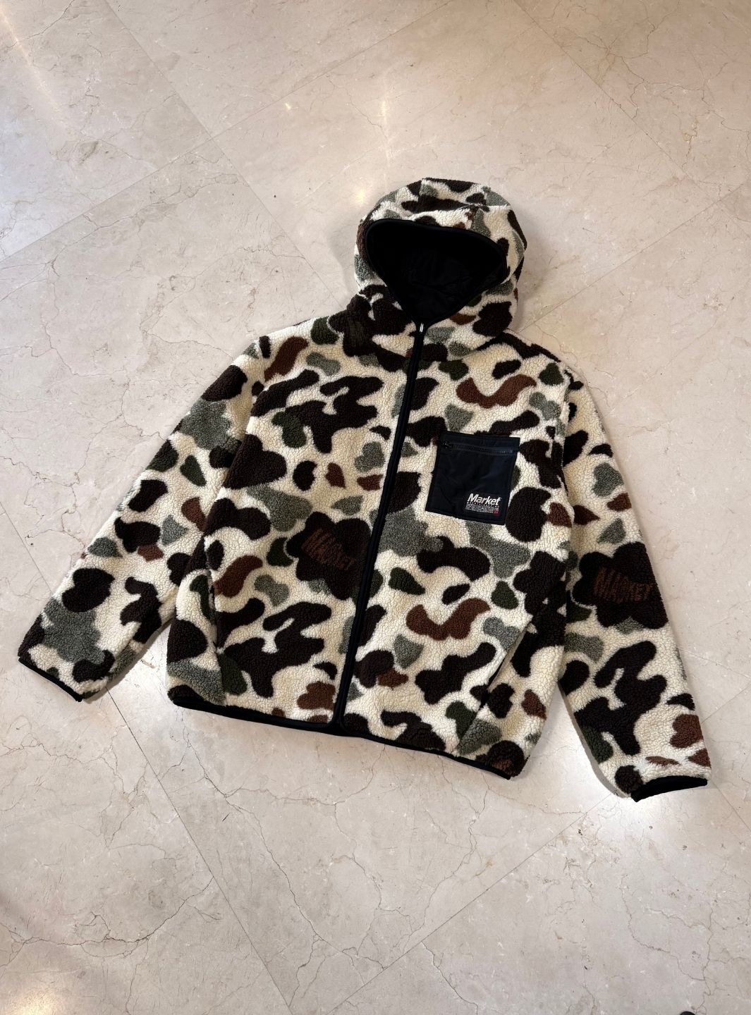 Market Studios Fleece Jacket Camouflage | ResellZone