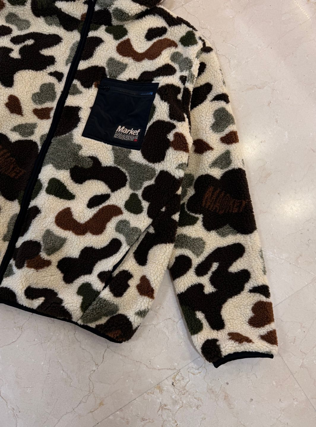Market Studios Fleece Jacket Camouflage | ResellZone