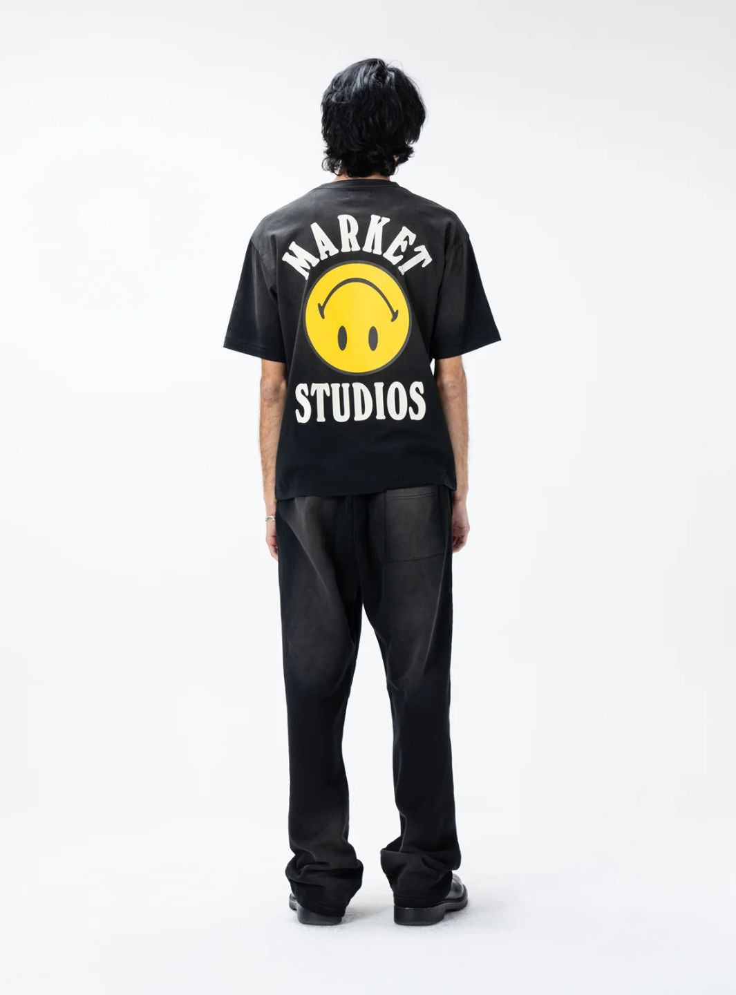 Market Studios Smiley Lockup T-Shirt Jet Black | ResellZone