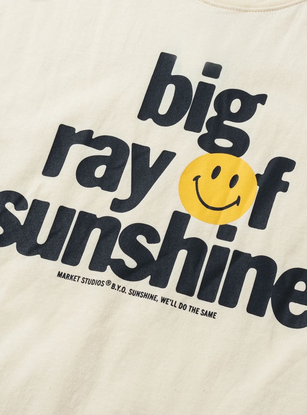 Market Studios Smiley Sunshine T-Shirt Cream | ResellZone