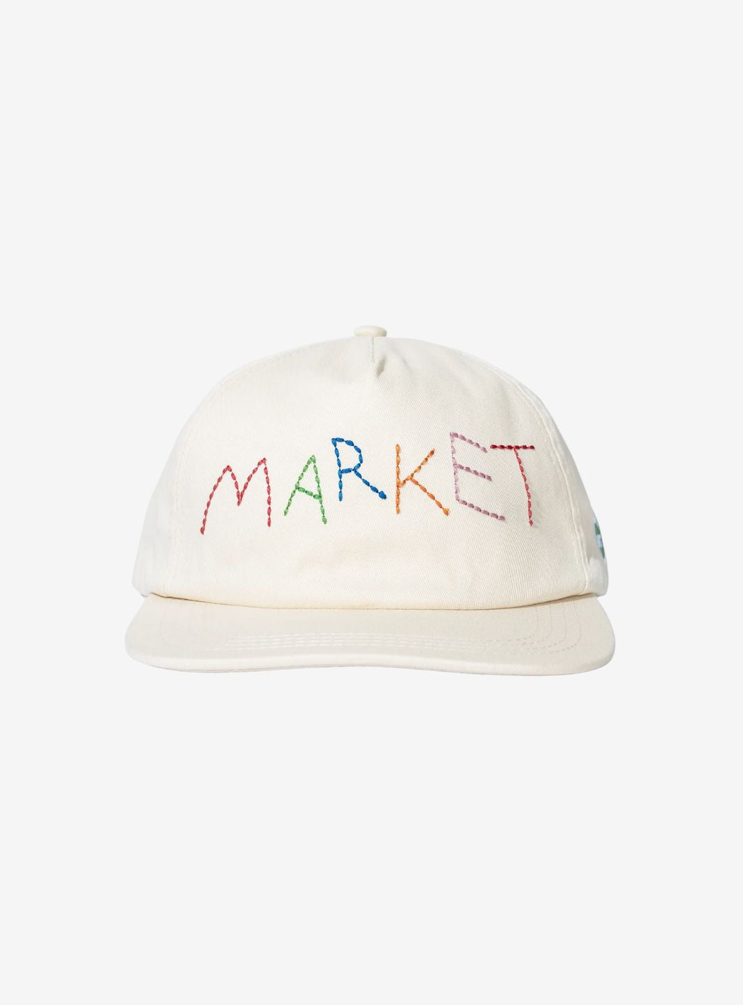 Market Studios Soft Stitch 5-Panel Hat Cream | ResellZone