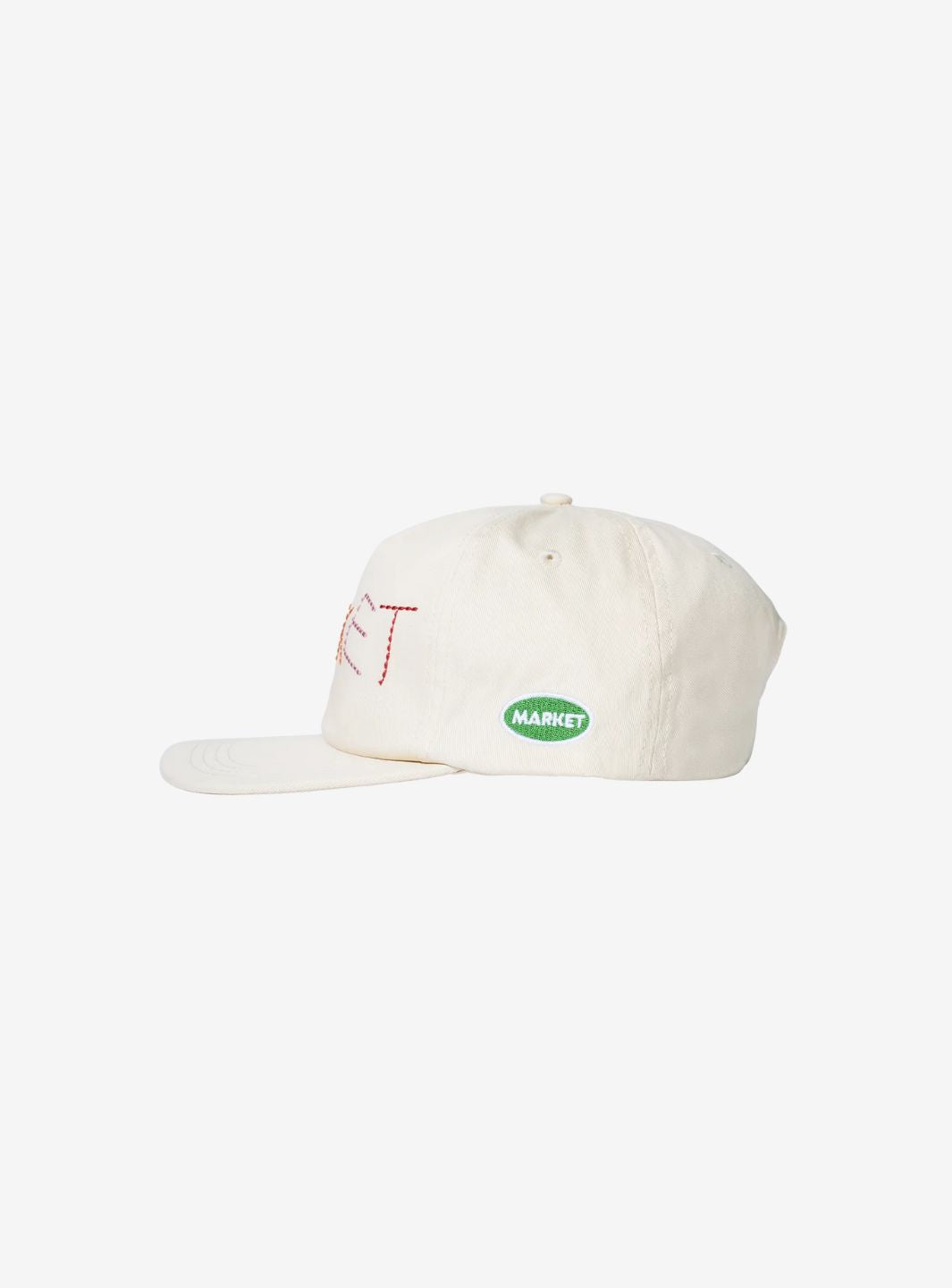 Market Studios Soft Stitch 5-Panel Hat Cream | ResellZone
