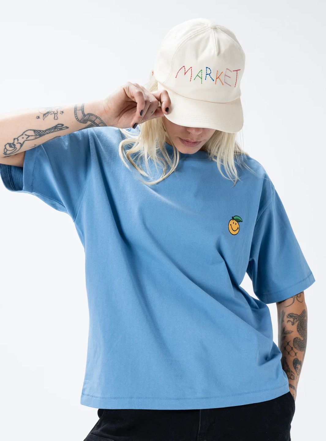 Market Studios Soft Stitch 5-Panel Hat Cream | ResellZone