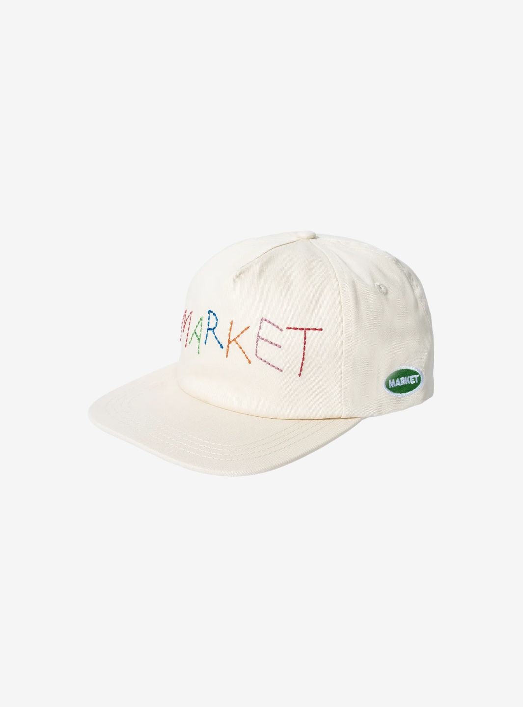 Market Studios Soft Stitch 5-Panel Hat Cream | ResellZone