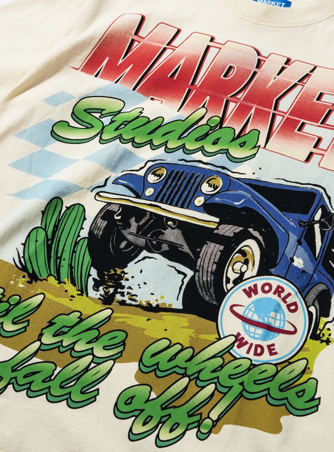 Market Studios Wheels Off T-Shirt | ResellZone