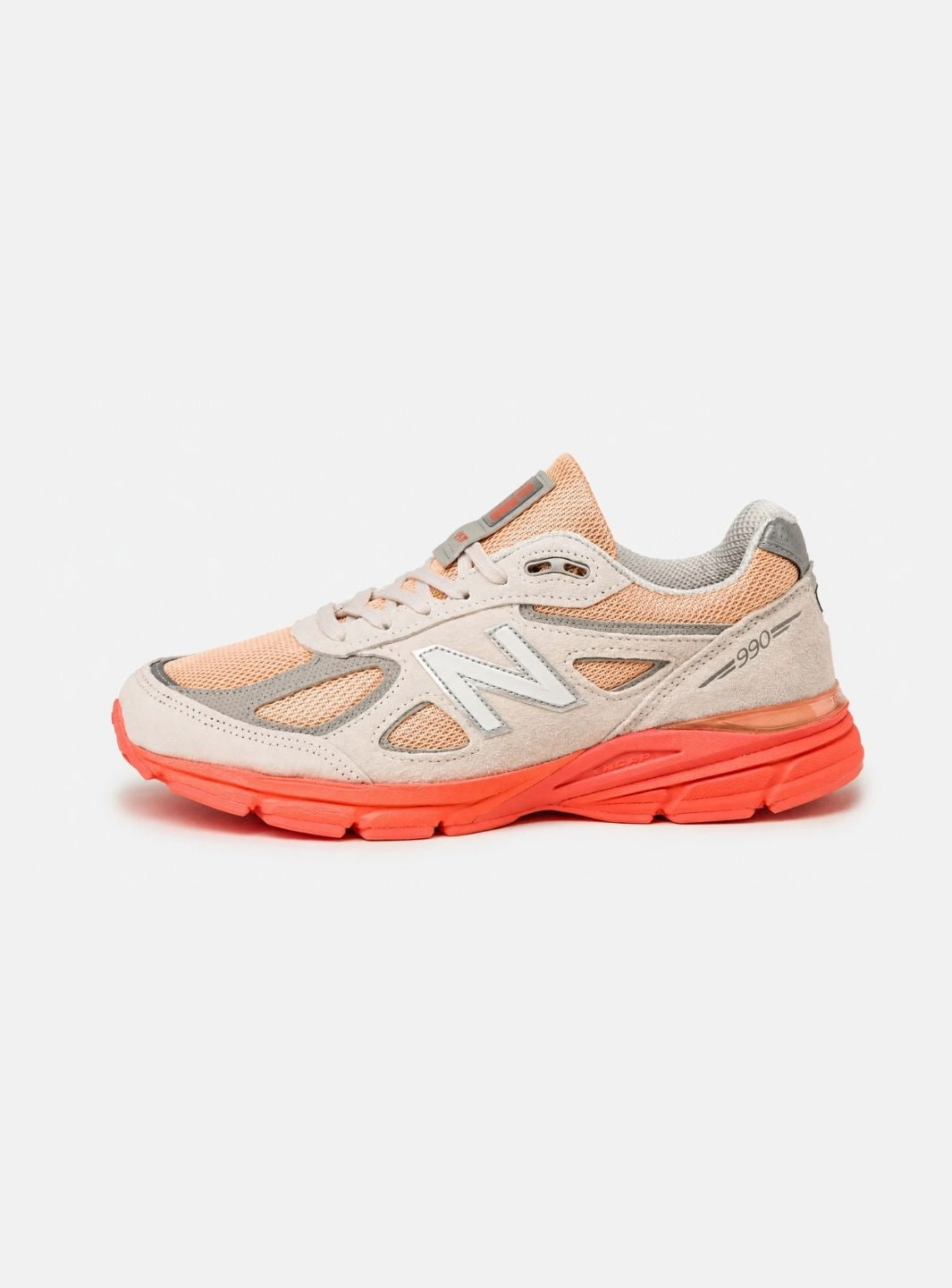 New Balance 990v4 MiUSA Moonbeam Tangerine Heat - U990MO4 | ResellZone