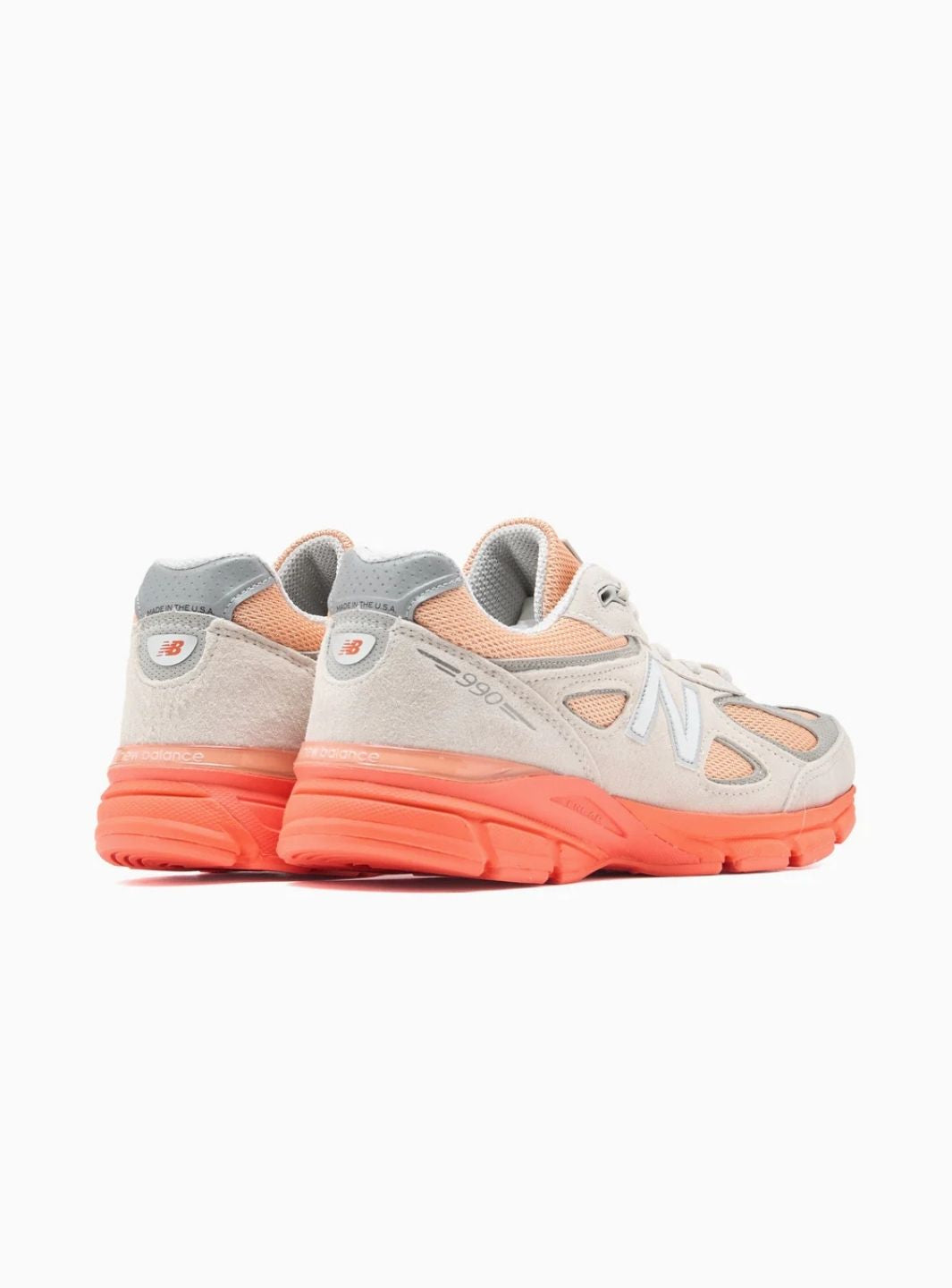 New Balance 990v4 MiUSA Moonbeam Tangerine Heat - U990MO4 | ResellZone