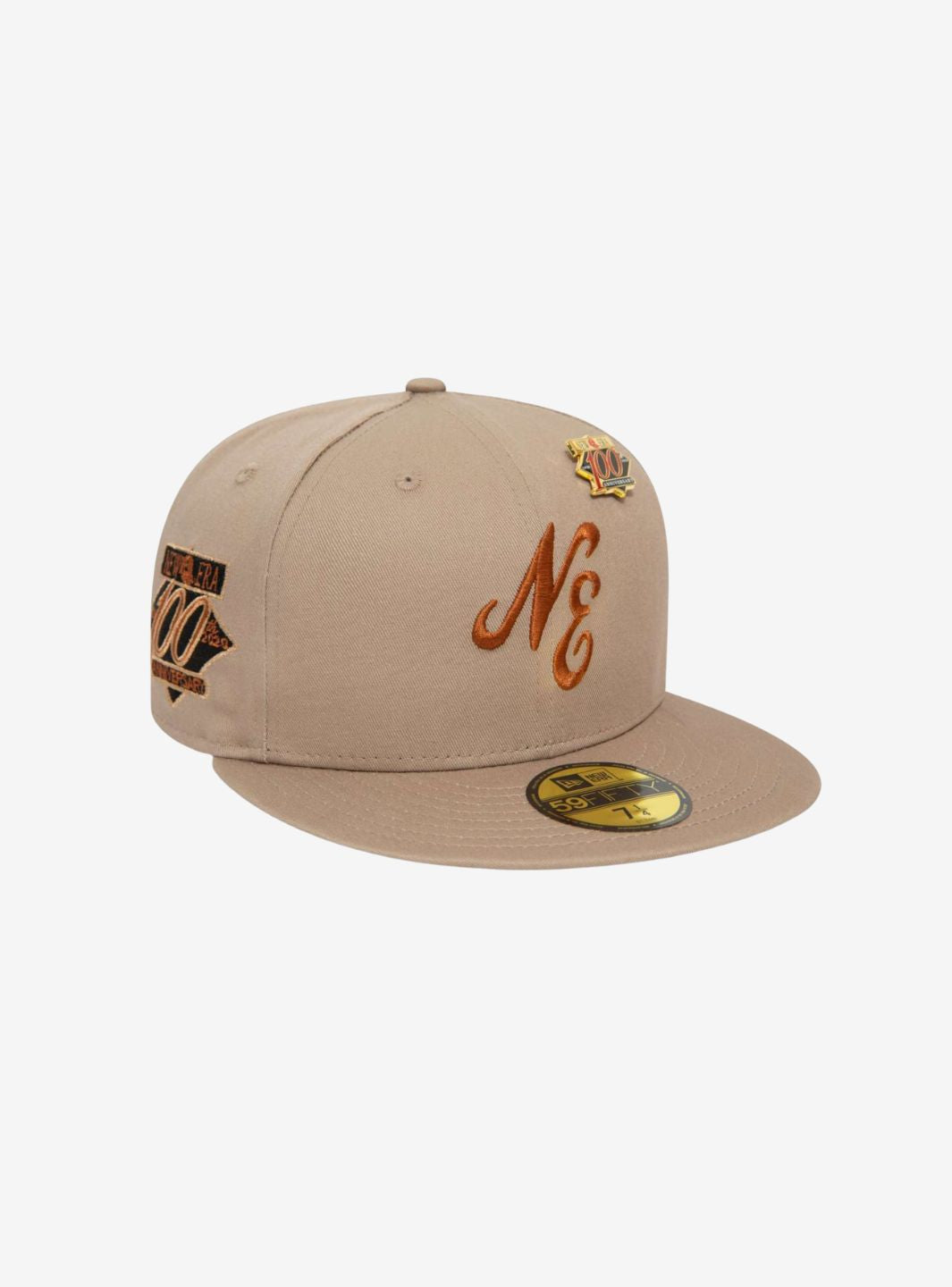 New Era Anniversary Script 59FIFTY Ash Brown Pin Cap | ResellZone