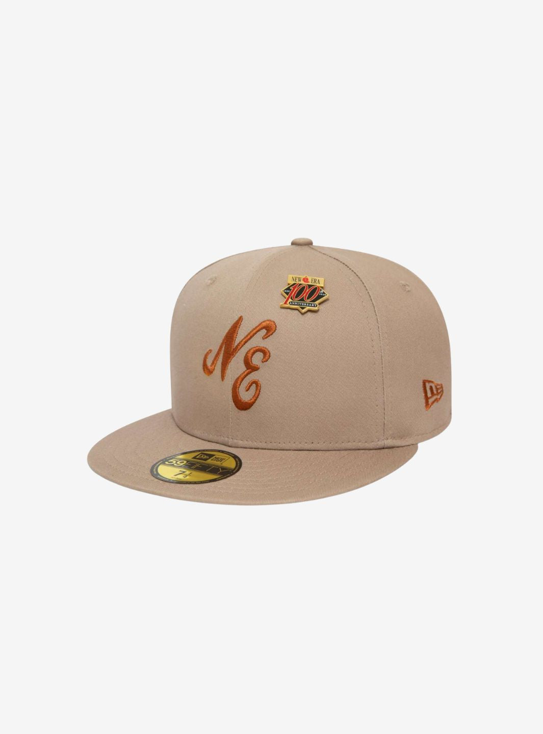 New Era Anniversary Script 59FIFTY Ash Brown Pin Cap | ResellZone