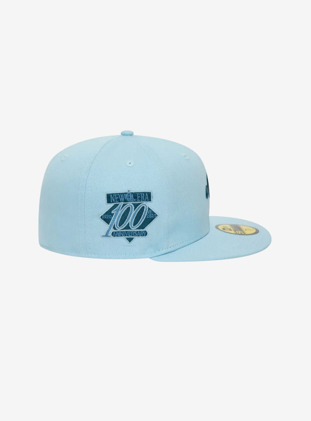 New Era Anniversary Script 59FIFTY Light Blue Pin Cap | ResellZone