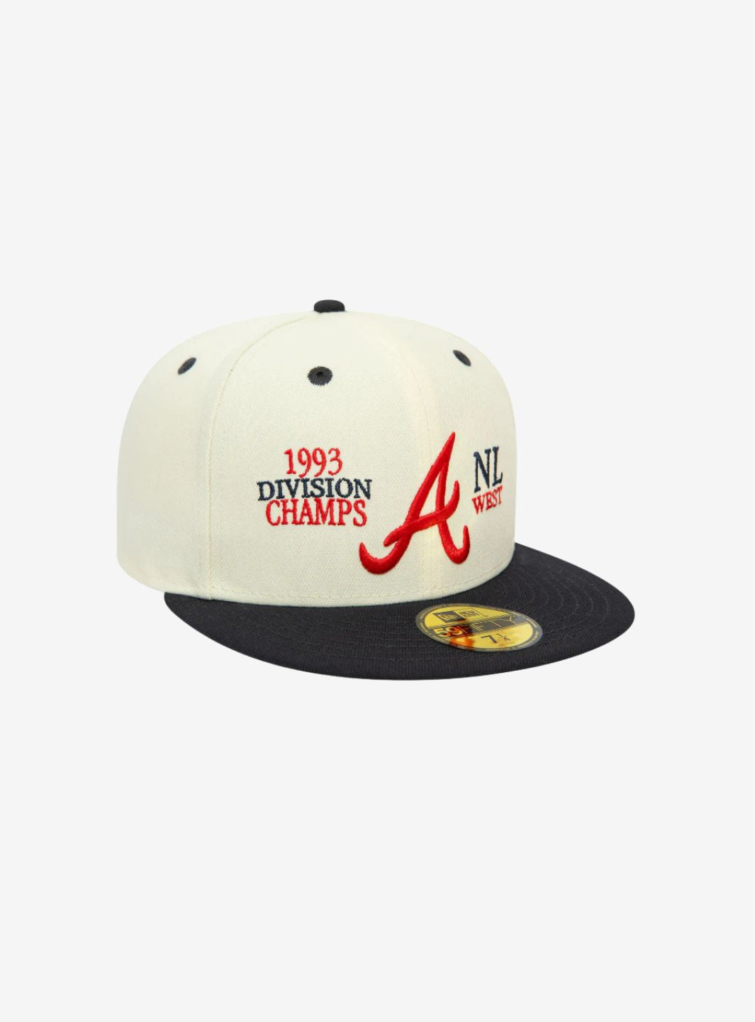 New Era Atlanta Braves MLB 93 59FIFTY Division Chrome White Cap | ResellZone