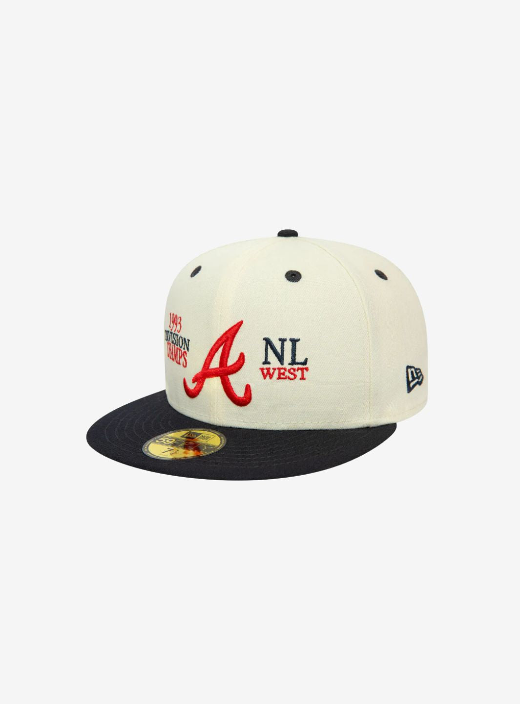 New Era Atlanta Braves MLB 93 59FIFTY Division Chrome White Cap | ResellZone