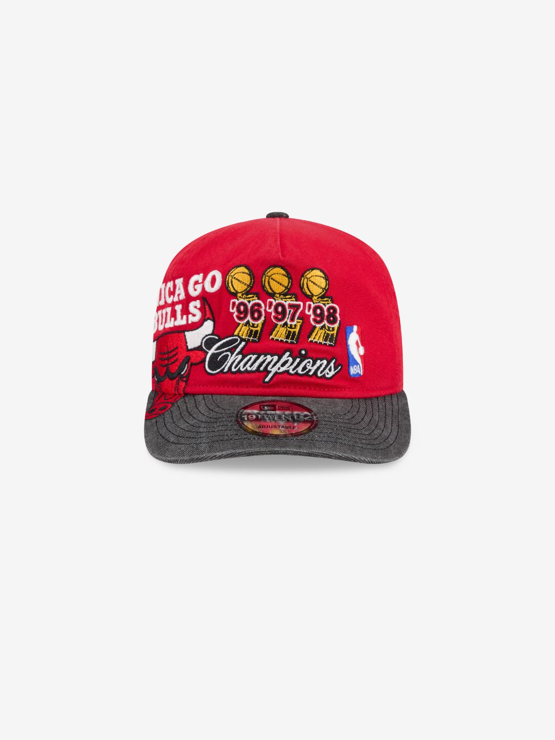 New Era Chicago Bulls NBA Champions Red 9TWENTY Adjustable Cap | ResellZone