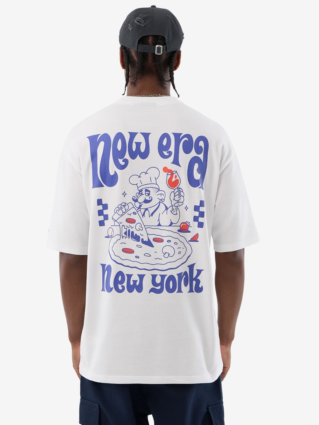 New Era Fun Graphic Oversized T-Shirt White - 60856181 | ResellZone
