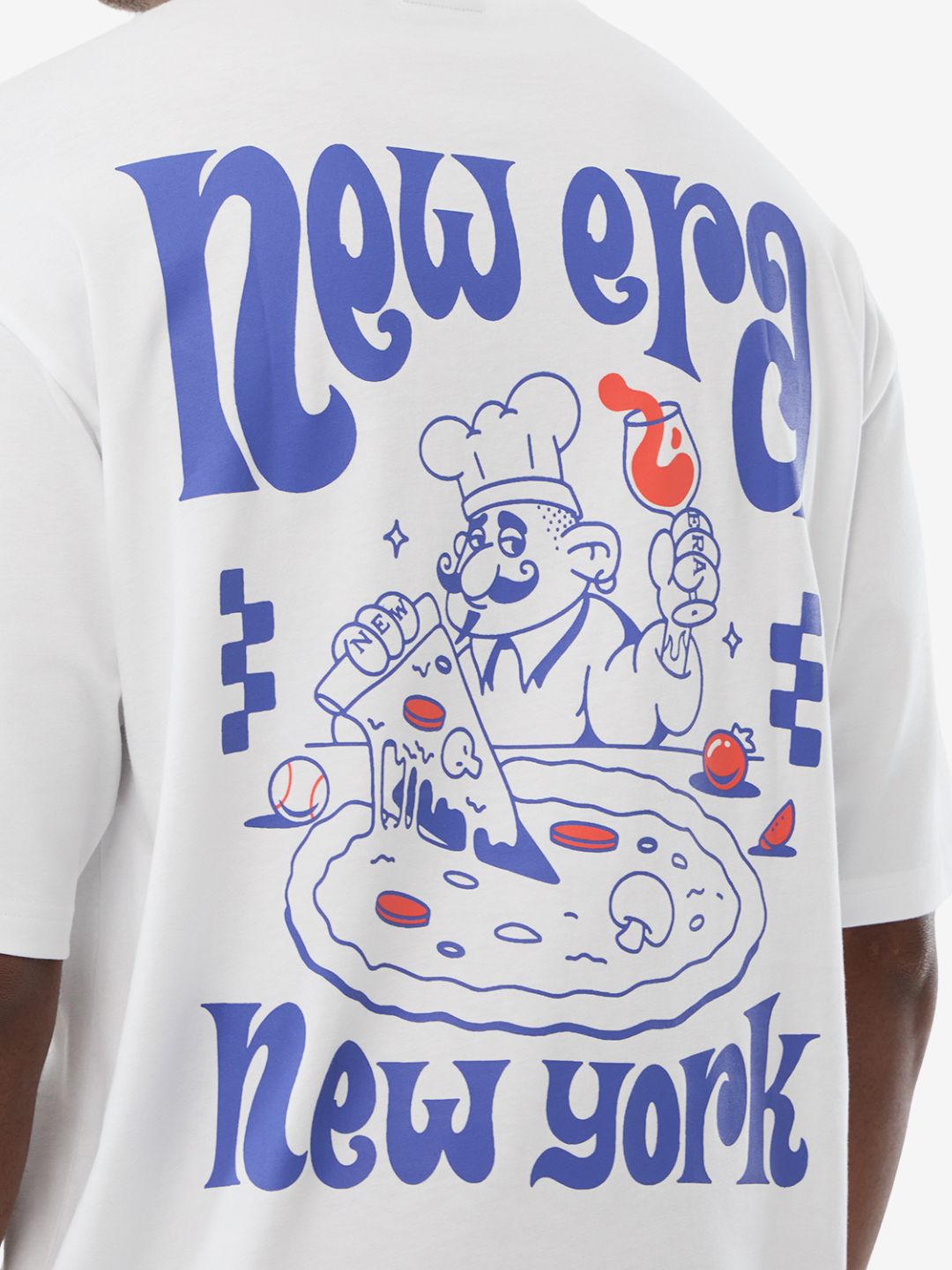New Era Fun Graphic Oversized T-Shirt White - 60856181 | ResellZone