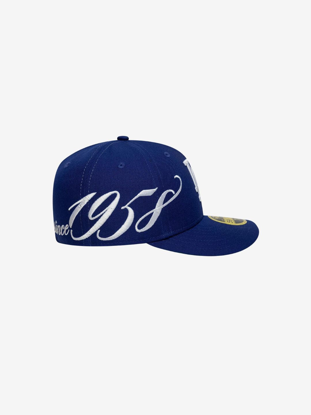 New Era LA Dodgers MLB Est Script Dark Blue Low Profile 59FIFTY Fitted Cap - 60771830 | ResellZone
