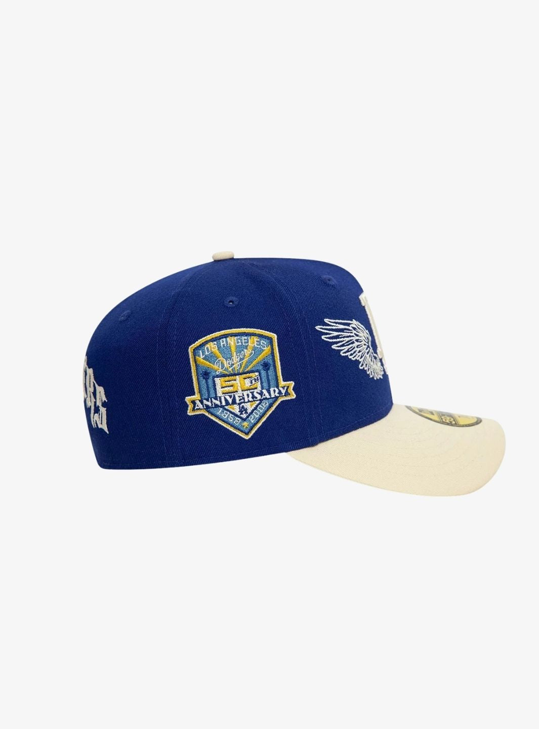 New Era LA Dodgers MLB Team Wings Blu 59FIFTY Fitted Cap