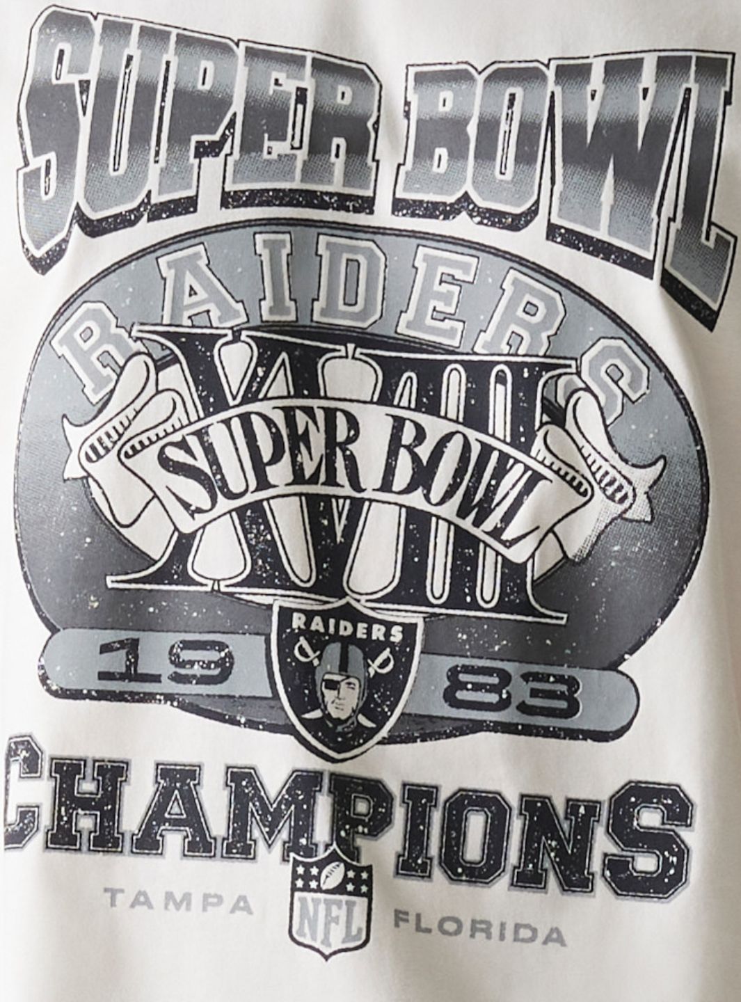 New Era Las Vegas Raiders NFL Super Bowl Open White Oversized T-Shirt - 60667909 | ResellZone