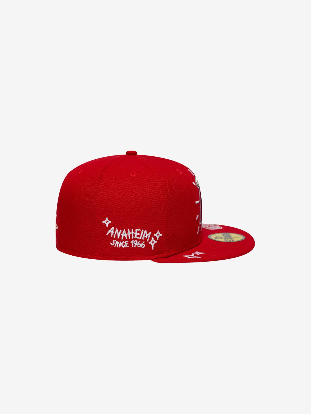 New Era Los Angeles Anaheim 59FIFTY Fitted Cap Red Scribble | ResellZone