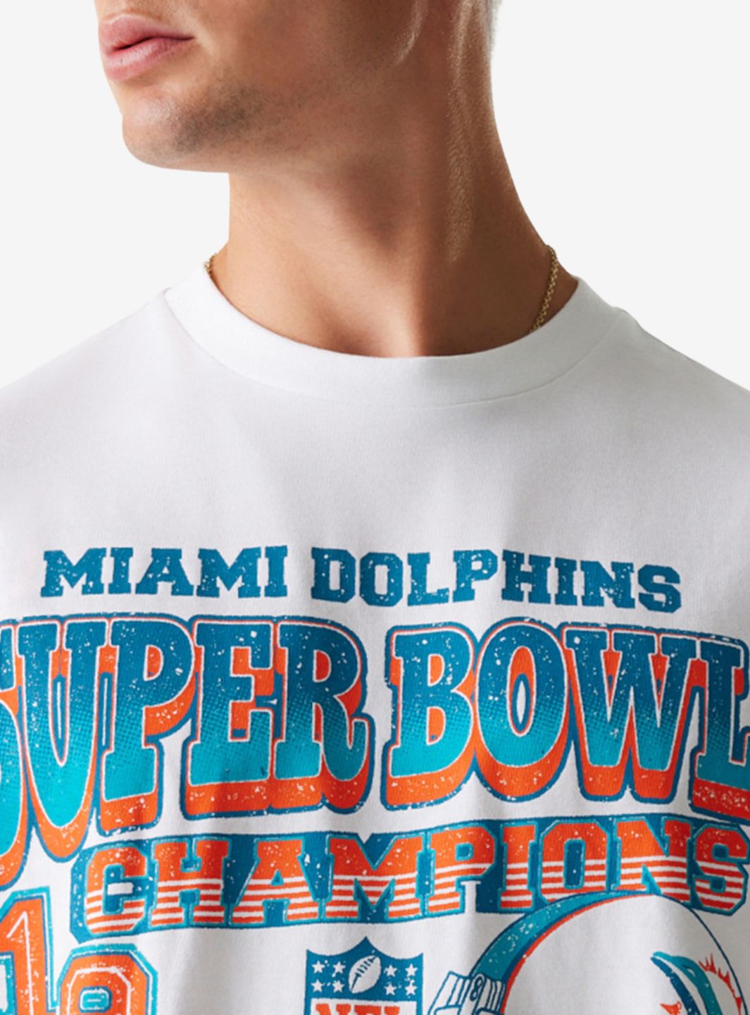 New Era Miami Dolphins NFL Super Bowl White Oversized T-Shirt - 60667919 | ResellZone
