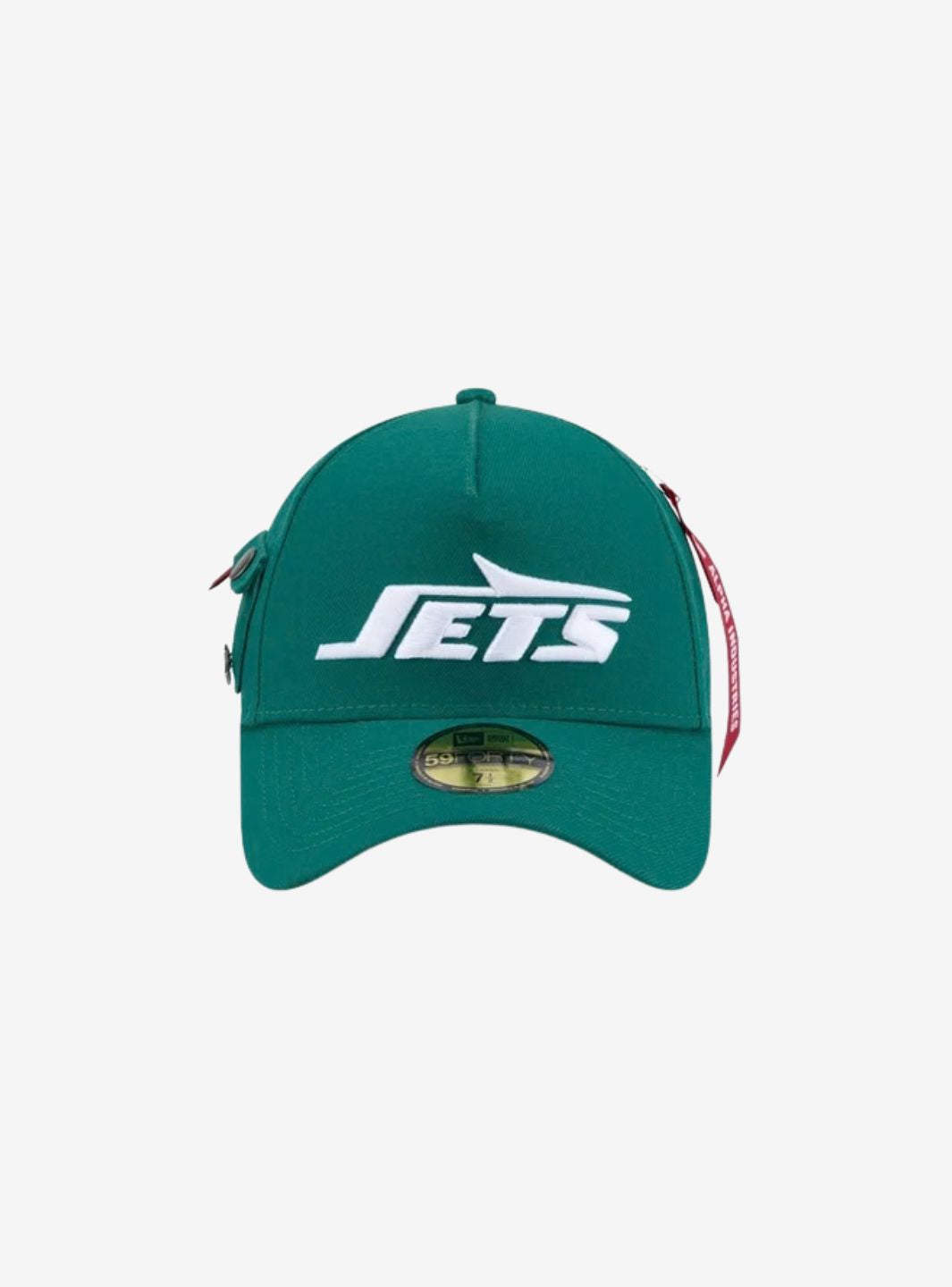 New Era New York Jets NFL Alpha Industries Black 59FORTY A-Frame Fitted Cap | ResellZone
