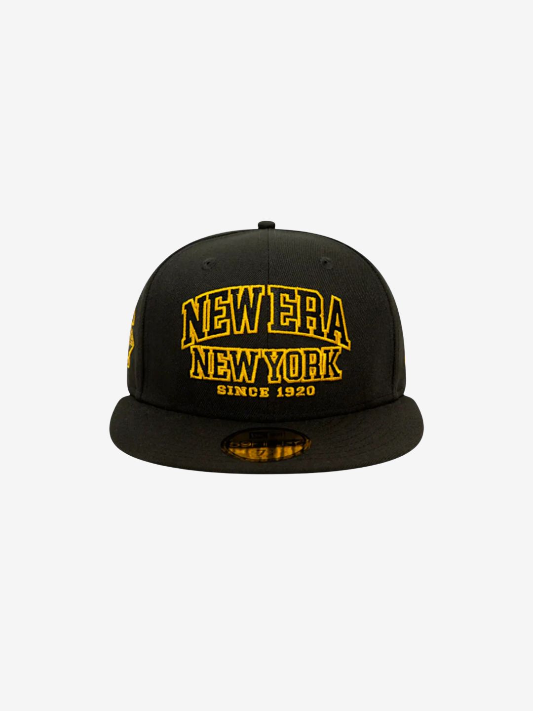New Era New York Wordmark 100th Anniversary Black/Gold 59FIFTY Fitted Cap - 60503536 | ResellZone
