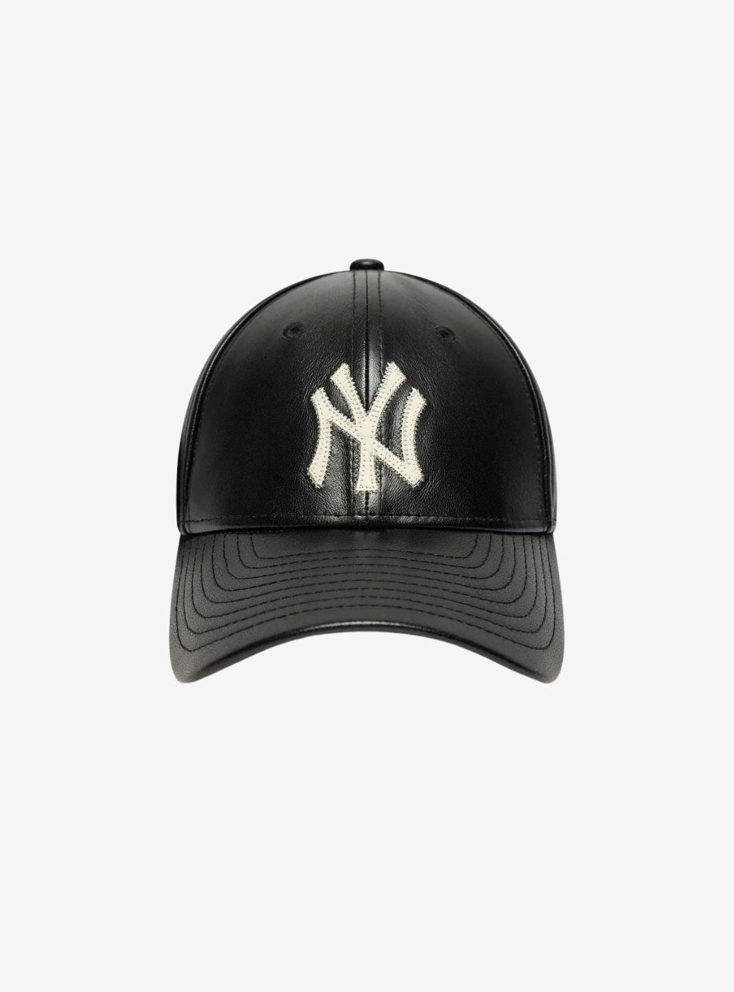 New Era New York Yankees Black IMG Leather 9FORTY Adjustable Cap | ResellZone