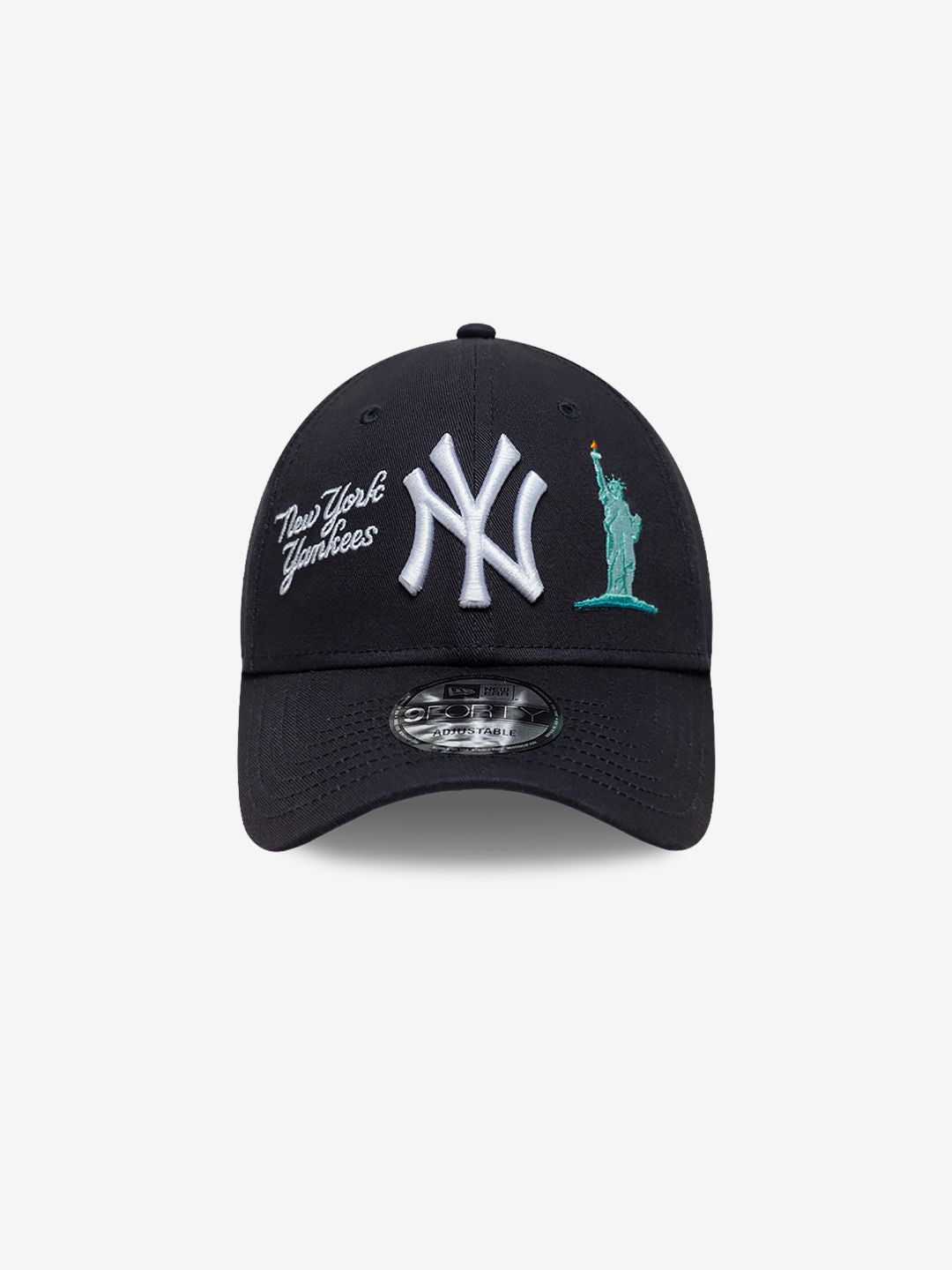 New Era New York Yankees MLB Navy Blue 9FORTY Adjustable Cap - 60856324 | ResellZone