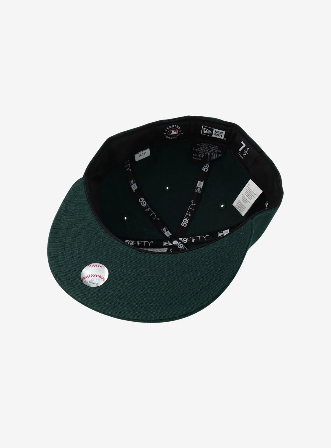 New Era New York Yankees Nos League Essential 59FIFTY Dark Green/White Fitted Cap | ResellZone