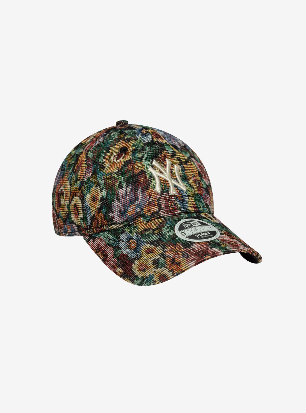 New Era New York Yankees Womens MLB Floral Black 9TWENTY Adjustable Cap | ResellZone