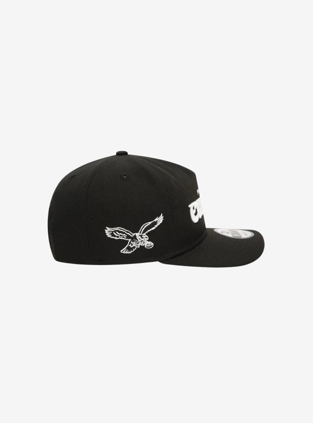 New Era Philadelphia Eagles NFL Curved Brim 9FIFTY A-Frame Coaches Black Snapback Cap | ResellZone