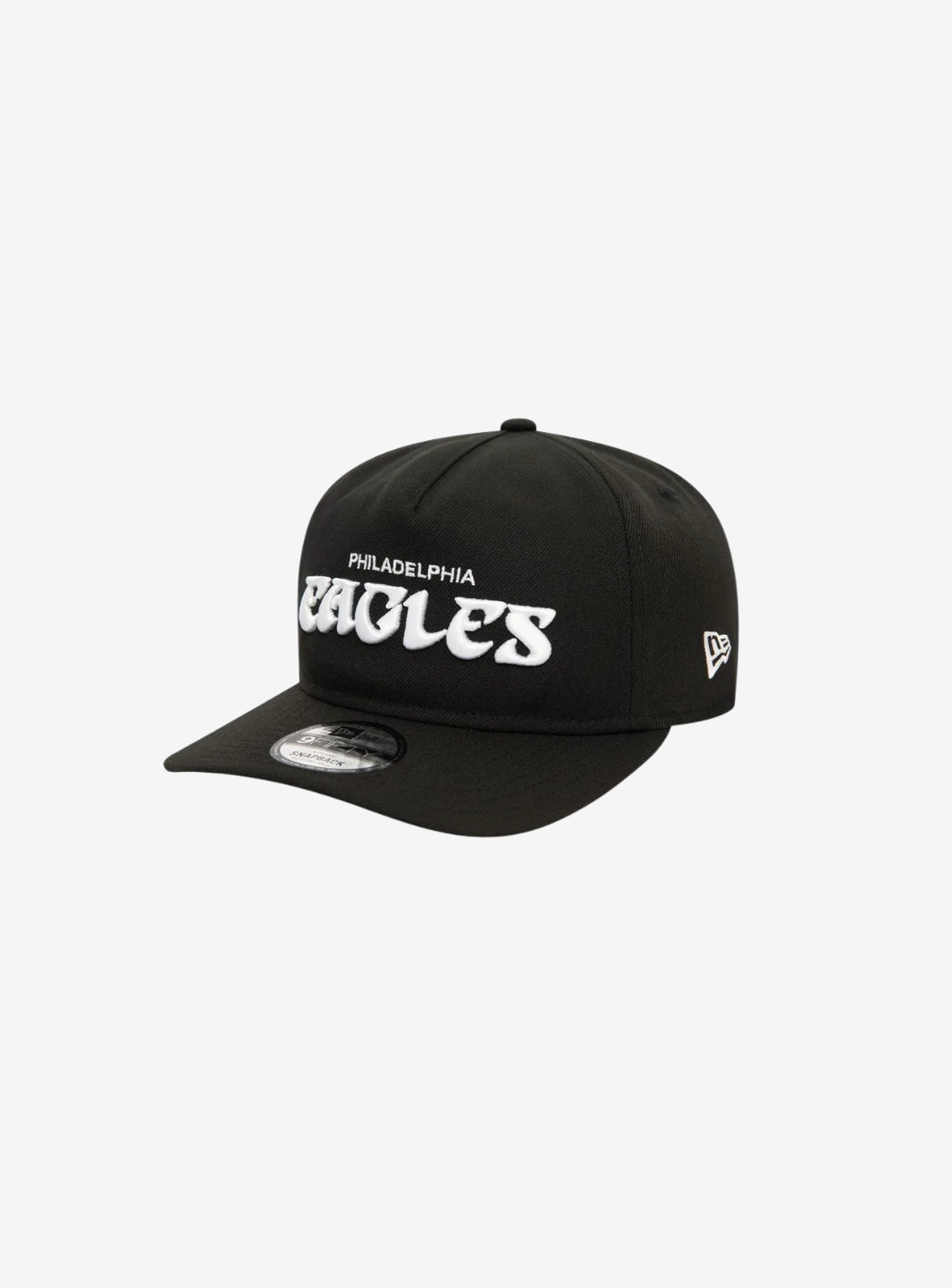 New Era Philadelphia Eagles NFL Curved Brim 9FIFTY A-Frame Coaches Black Snapback Cap | ResellZone