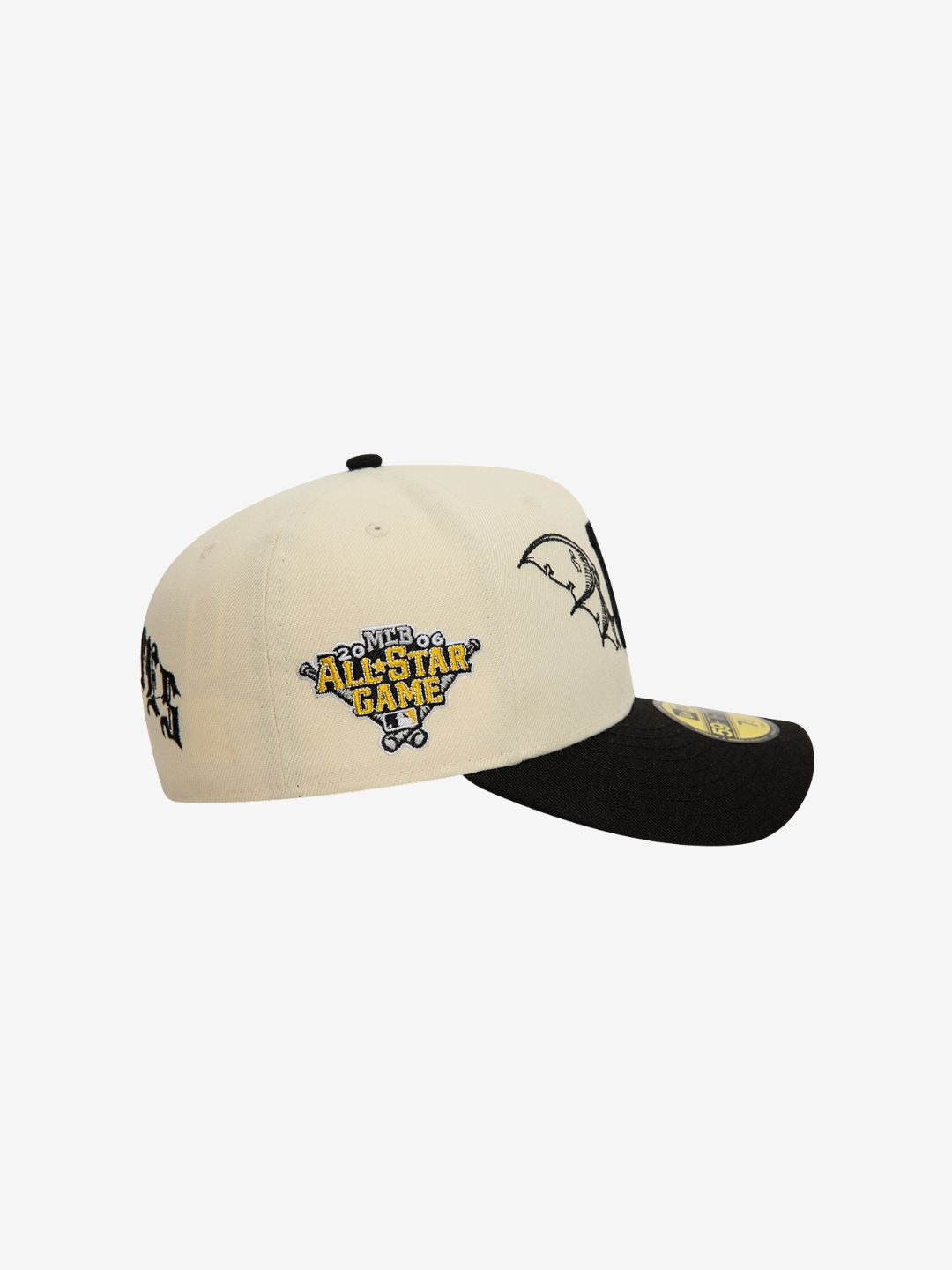 New Era Pittsburgh Pirates MLB Team Wings Light Beige 59FIFTY Fitted Cap | ResellZone
