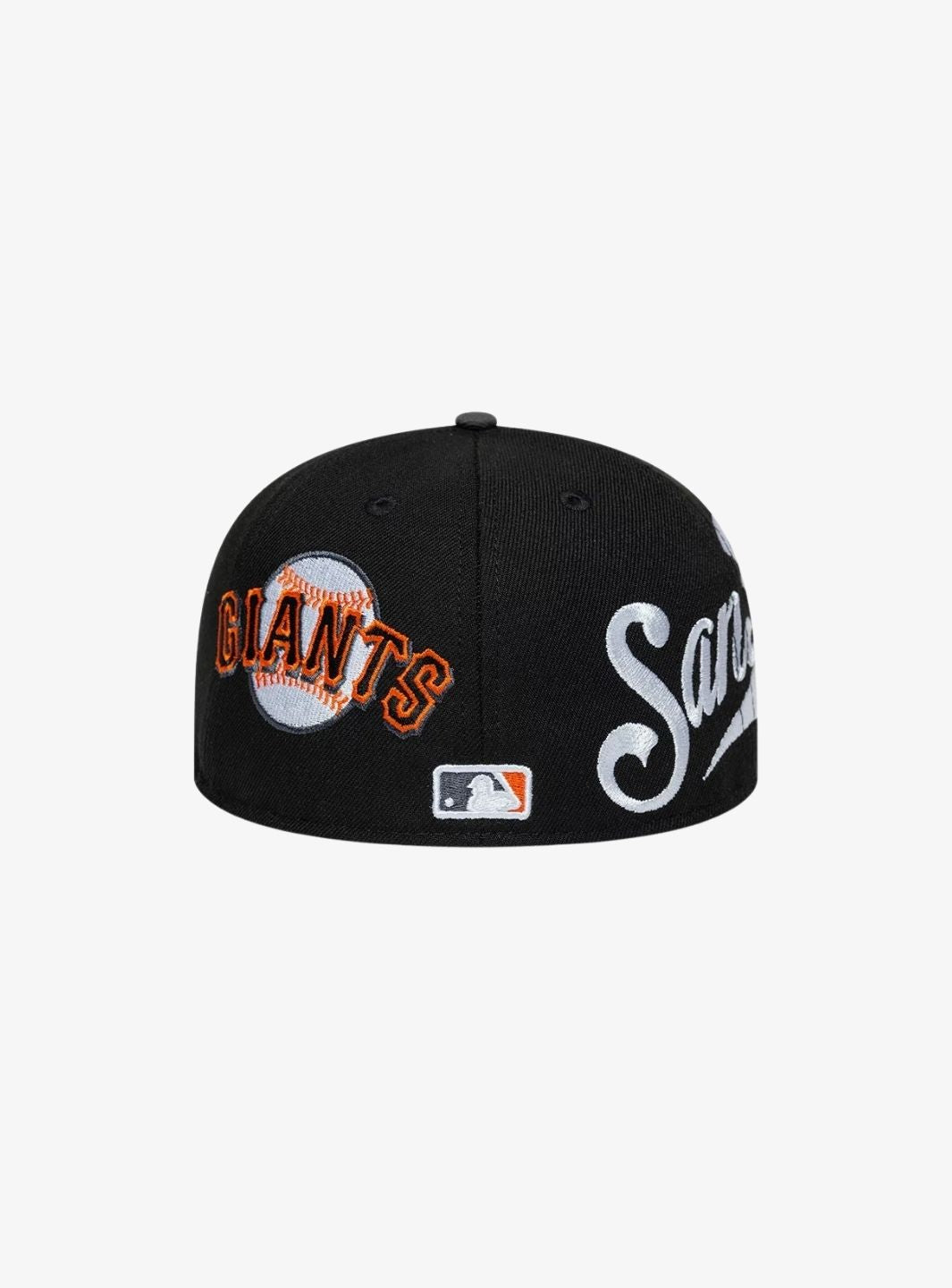New Era San Francisco Giants MLB Multi Logo Satin Lined Black 59FIFTY Fitted Cap
