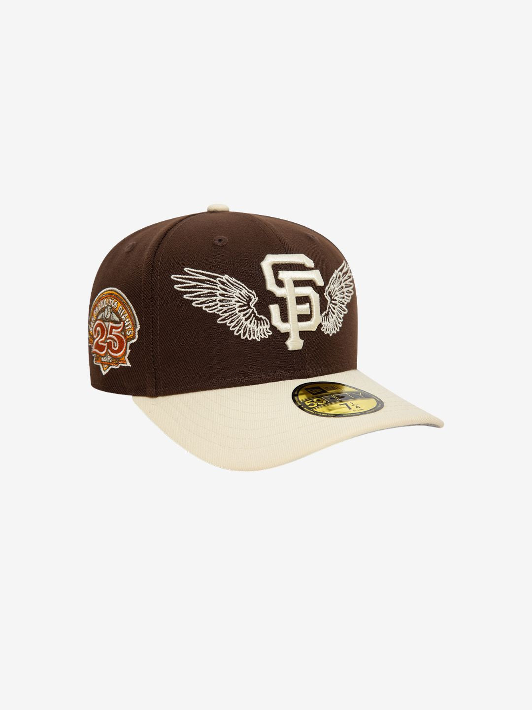 New Era San Francisco Giants MLB Team Wings Dark Brown 59FIFTY Fitted Cap | ResellZone