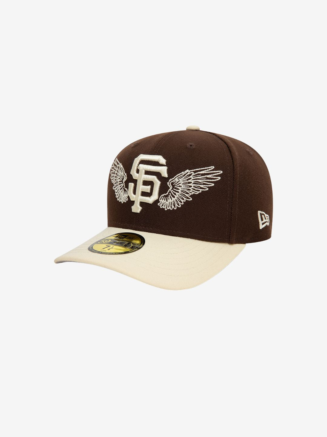 New Era San Francisco Giants MLB Team Wings Dark Brown 59FIFTY Fitted Cap | ResellZone