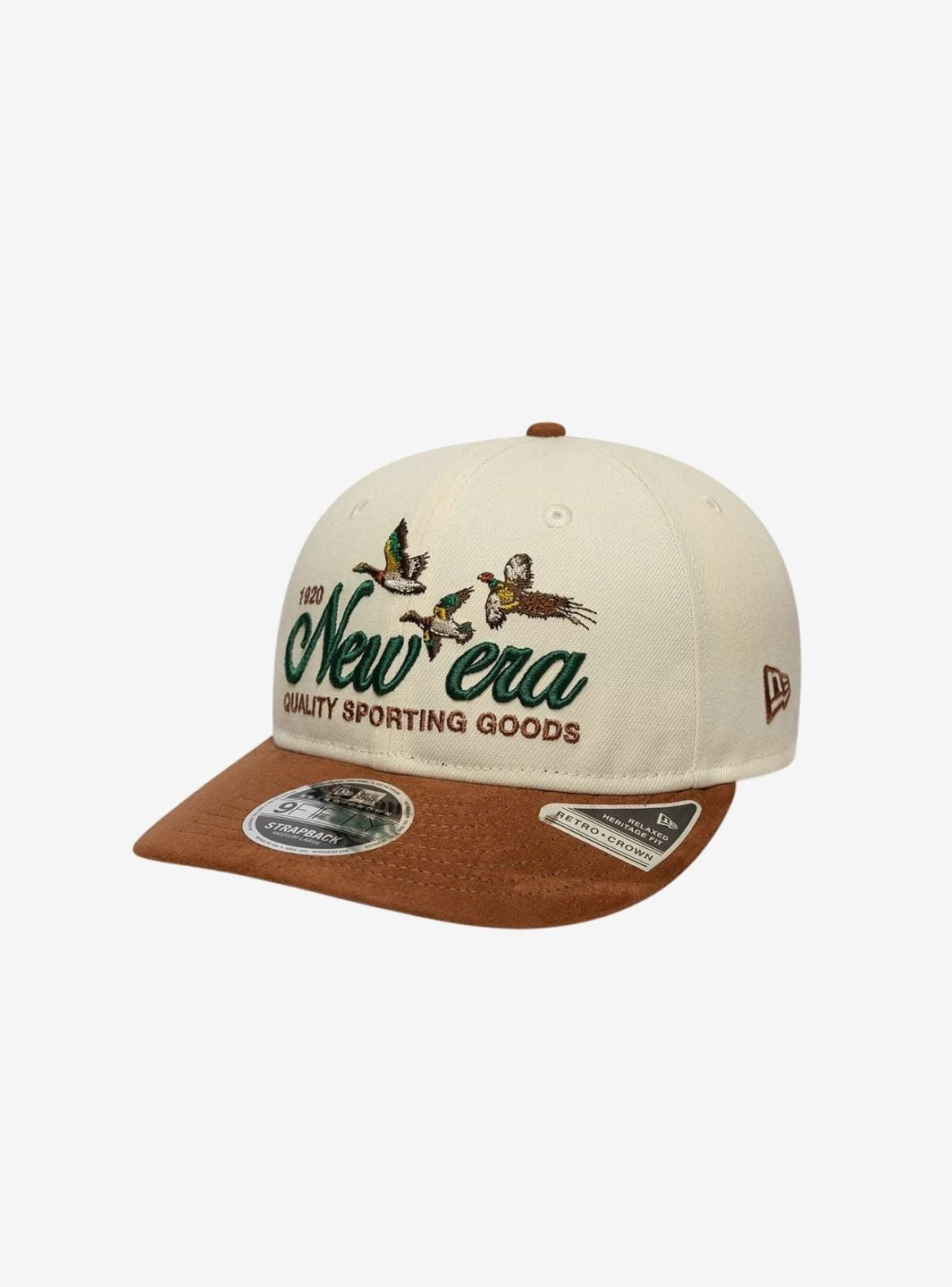 New Era Suede Cream & Brown Retro Crown 9FIFTY Adjustable Cap - 60915992 | ResellZone