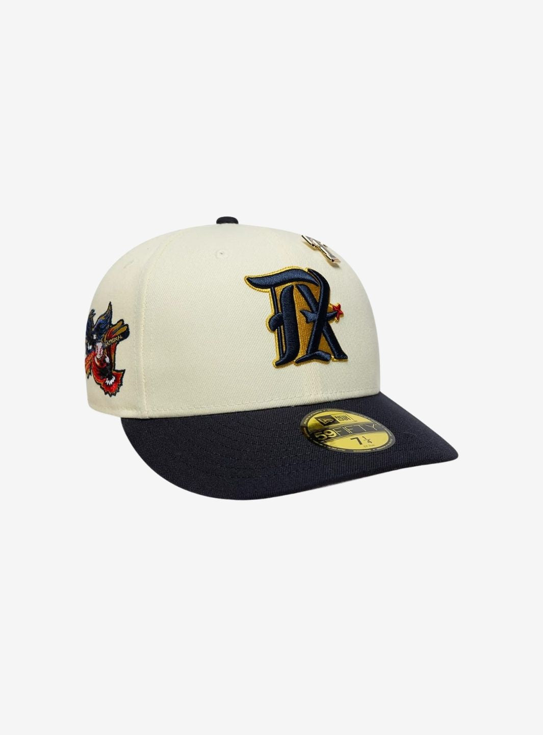 New Era Texas Rangers MLB Pin Cream & Navy 59FIFTY Fitted Cap - 60915730 | ResellZone