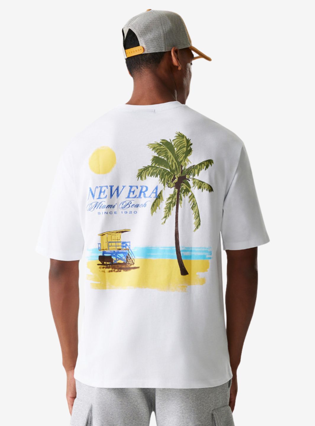 New Era Vacation Graphic Oversized T-Shirt White - 60667789 | ResellZone