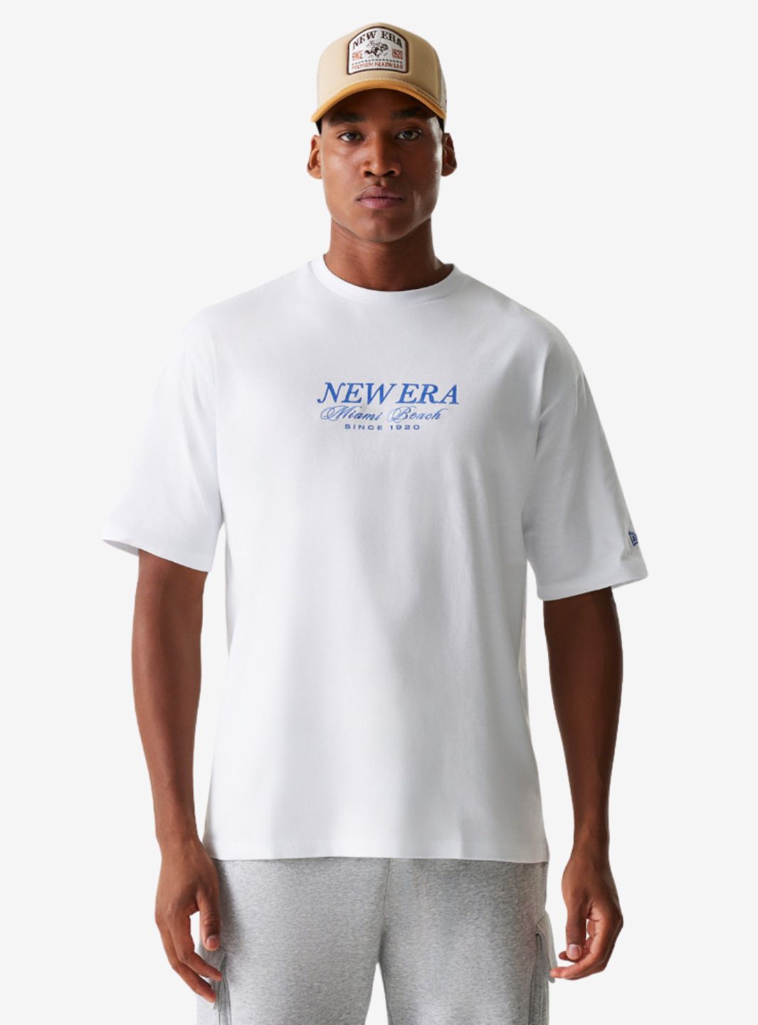 New Era Vacation Graphic Oversized T-Shirt White - 60667789 | ResellZone