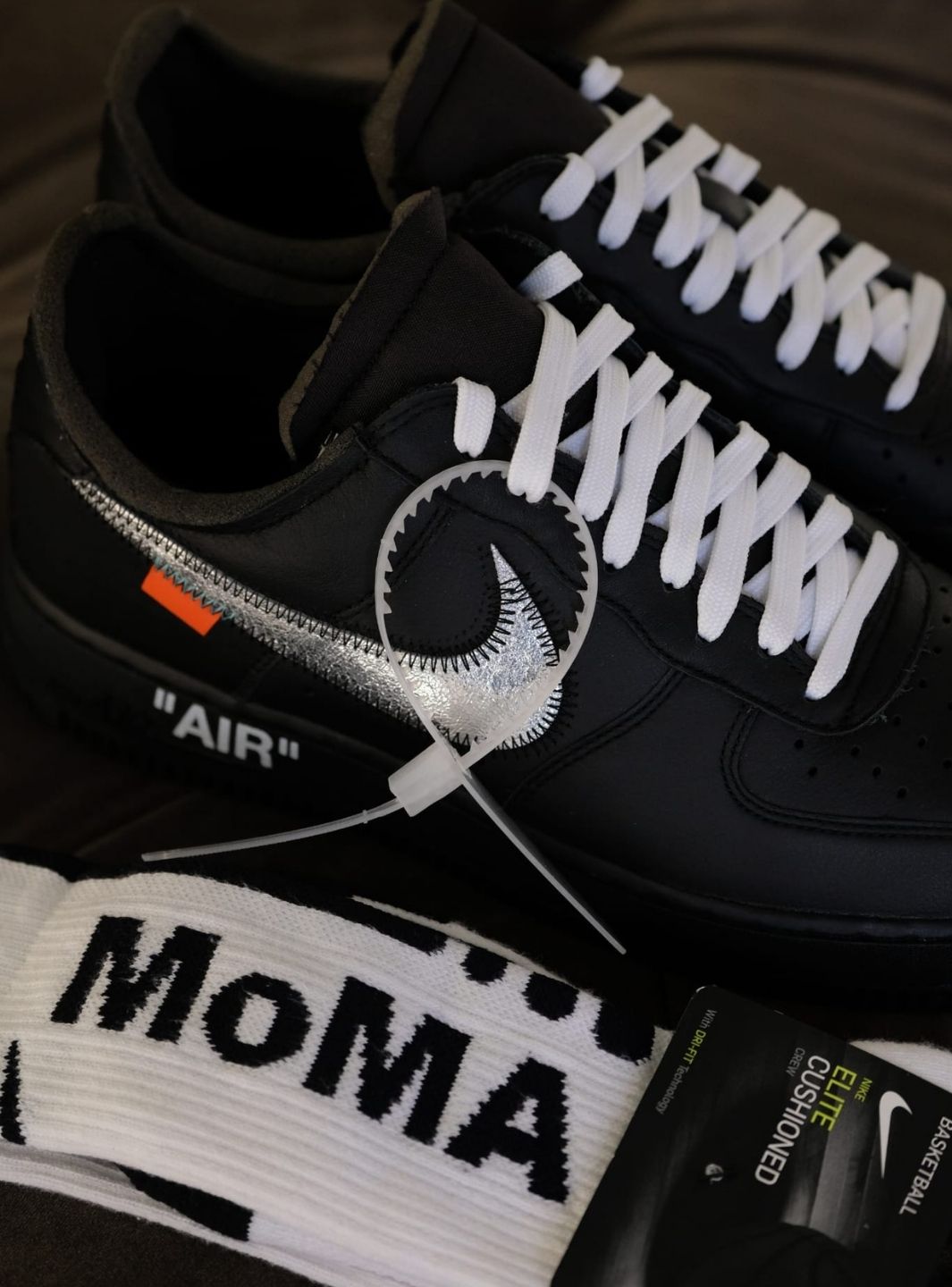 Nike Air Force 1 Low '07 Off-White MoMA (with Socks) - AV5210-001 | ResellZone