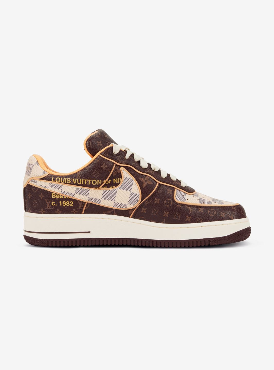 Nike Air Force 1 Low Louis Vuitton Monogram Brown Damier Azur | ResellZone