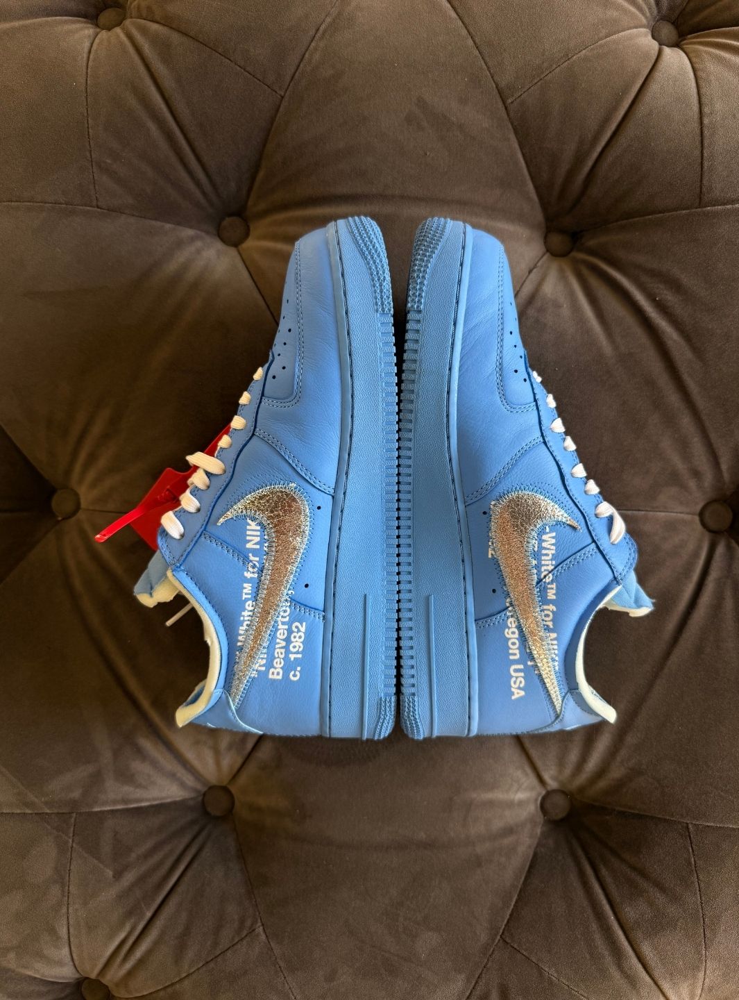 Nike Air Force 1 Low Off-White MCA University Blue - Sneakers Usate | ResellZone