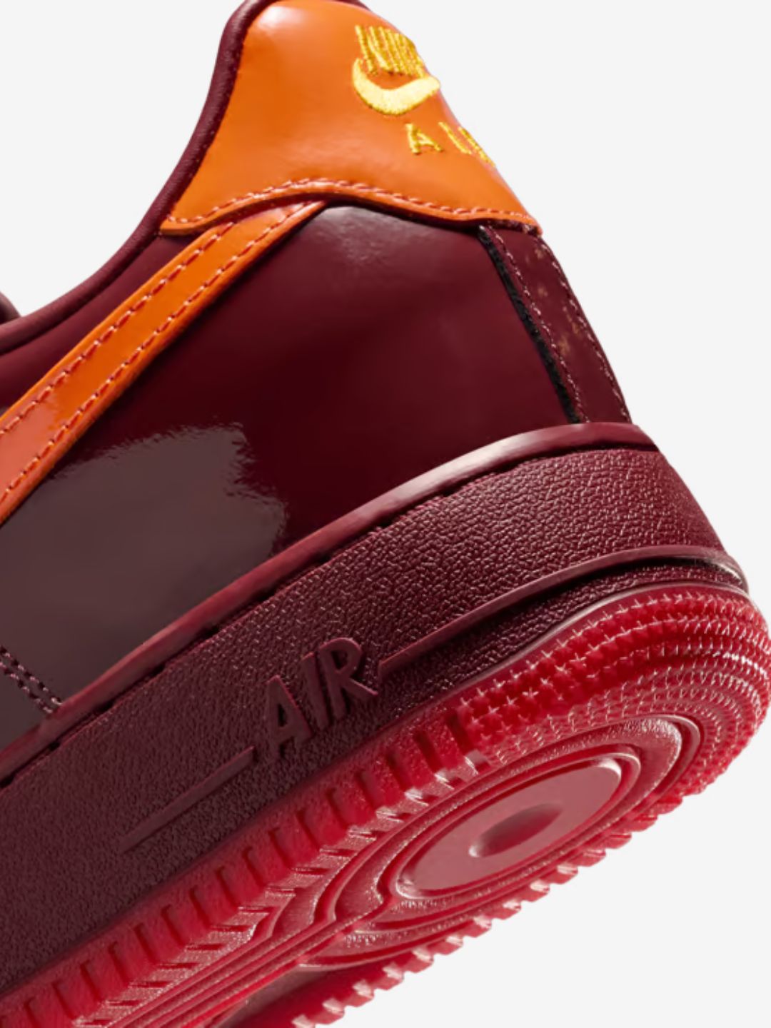 Nike Air Force 1 Low Patent Leather Dark Team Red Safety Orange - IO4489-601 | ResellZone