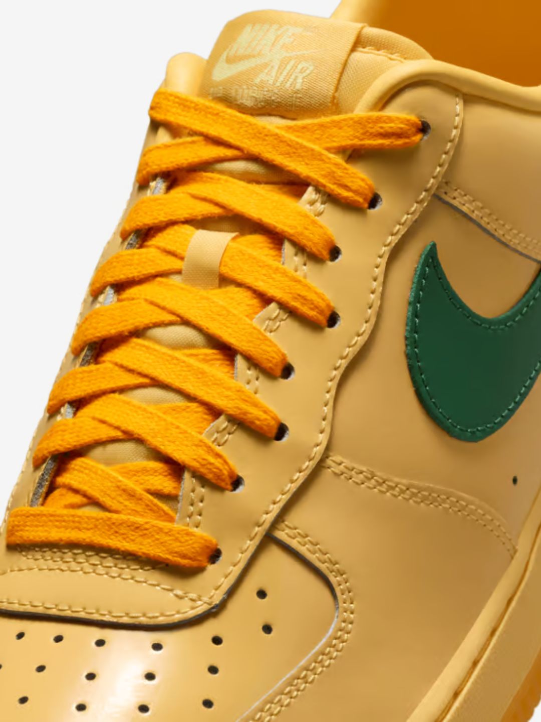 Nike Air Force 1 Low Patent Leather Topaz Gold Pine Green - IO4489-700 | ResellZone