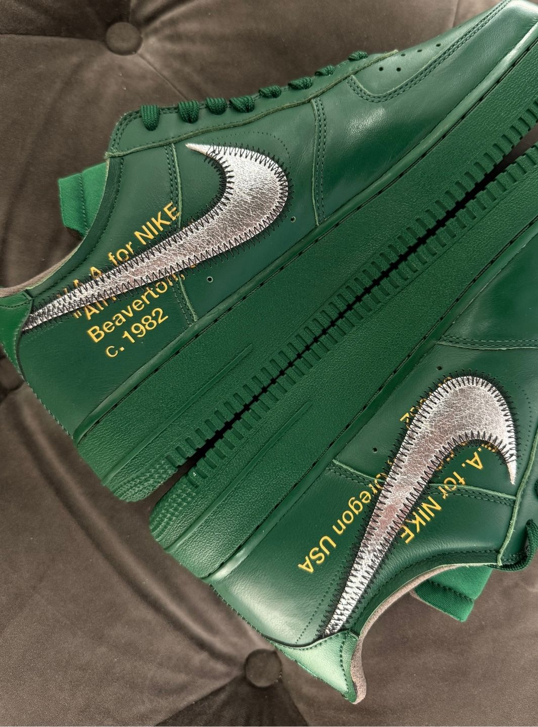 Nike Air Force 1 Low Virgil Abloh Archives Codes Pine Green - Sneakers Usate | ResellZone