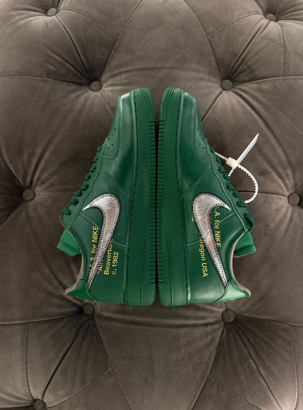 Nike Air Force 1 Low Virgil Abloh Archives Codes Pine Green - Sneakers Usate | ResellZone