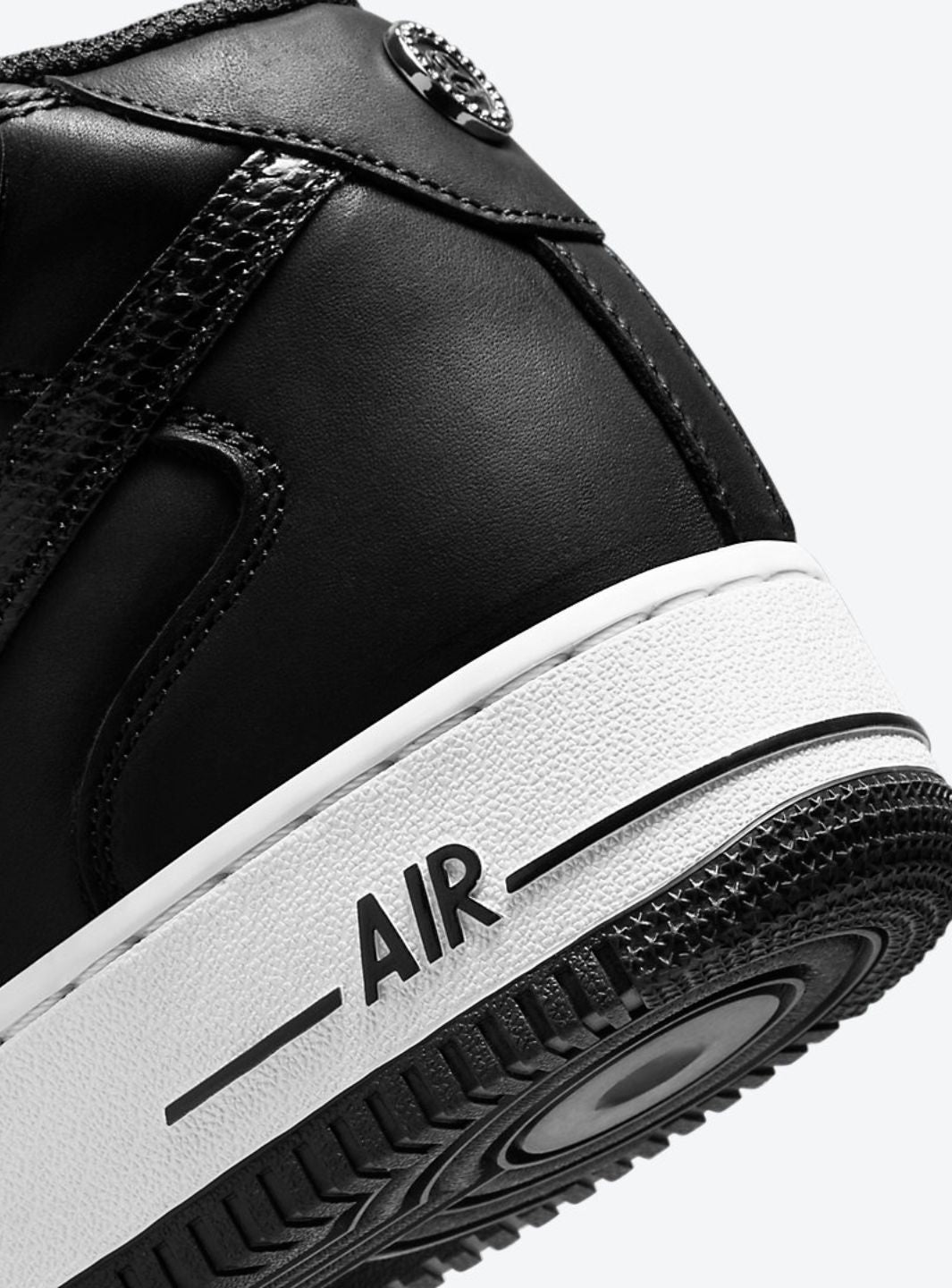 Nike Air Force 1 Mid Stussy Black White - DJ7840-001 | ResellZone